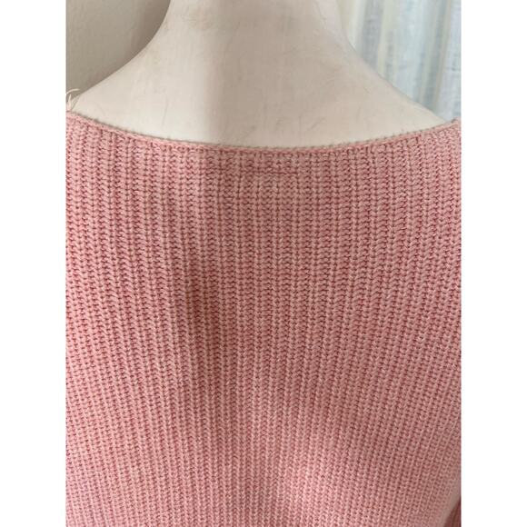 GAP V-Neck Knit Sweater Rose Quartz Size Small - Picture 15 of 15